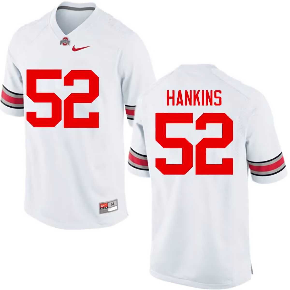 Johnathan Hankins Ohio State Buckeyes Men's NCAA #52 Nike White College Stitched Football Jersey ZCH8056YR